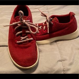 Allbirds red wool runner